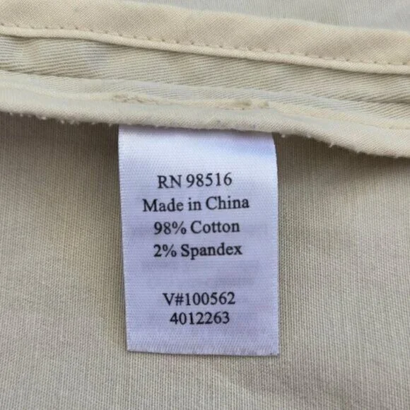 Coldwater Creek Size 12 Womens Khaki Cotton Blend Blazer Jacket - Picture 4 of 4